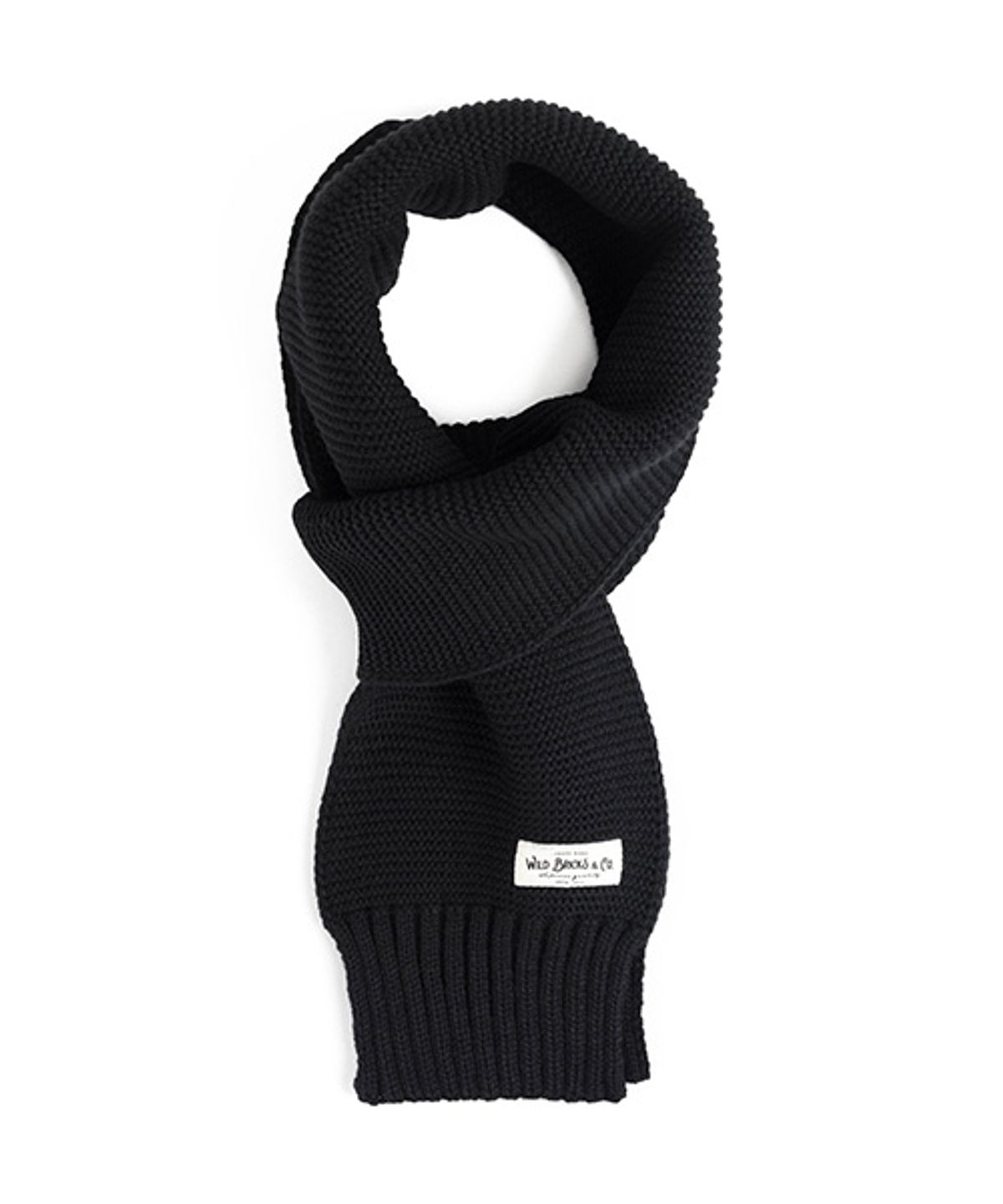 와일드 브릭스(WILD BRICKS) MILITARY KNIT MUFFLER (black)