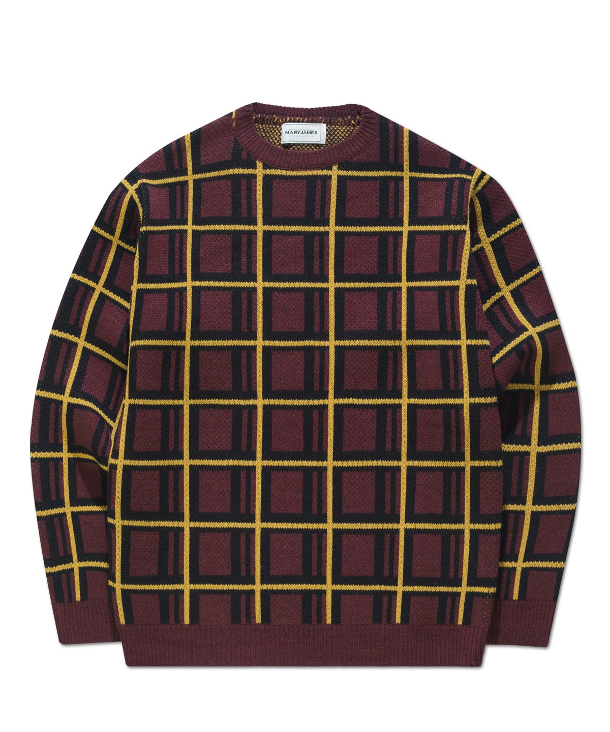 메리제임스(MARYJAMES) DORMTORY KNIT - BURGUNDY