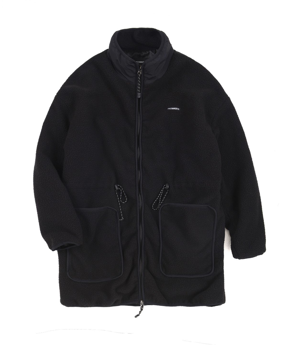 피스메이커(PIECE MAKER) FLEECE BOA LONG JACKET (BLACK)