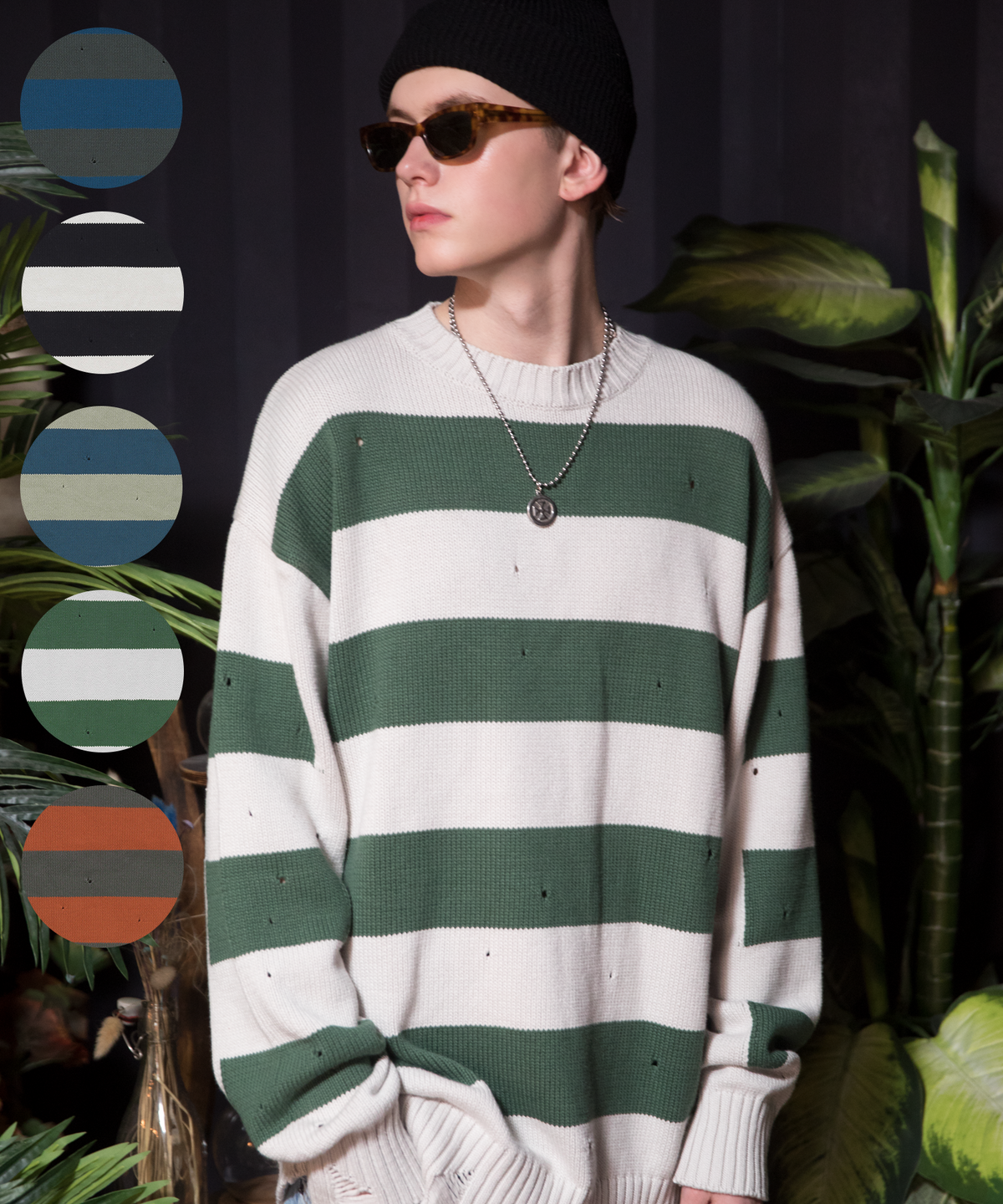 언더에어(UNDERAIR) [오버사이즈] DIVORCE WALL KNIT (5 COLOR)