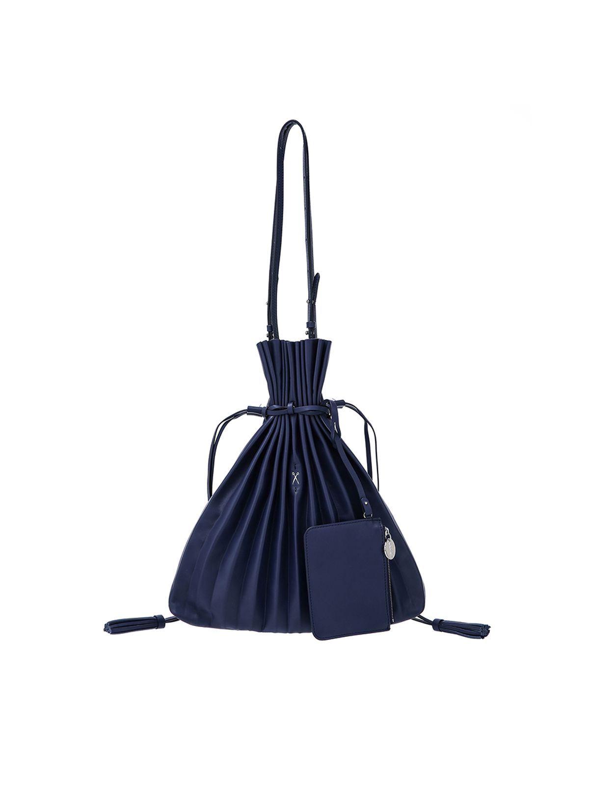 조셉앤스테이시(JOSEPH&STACEY) Lucky Pleats Shopper Posy Navy