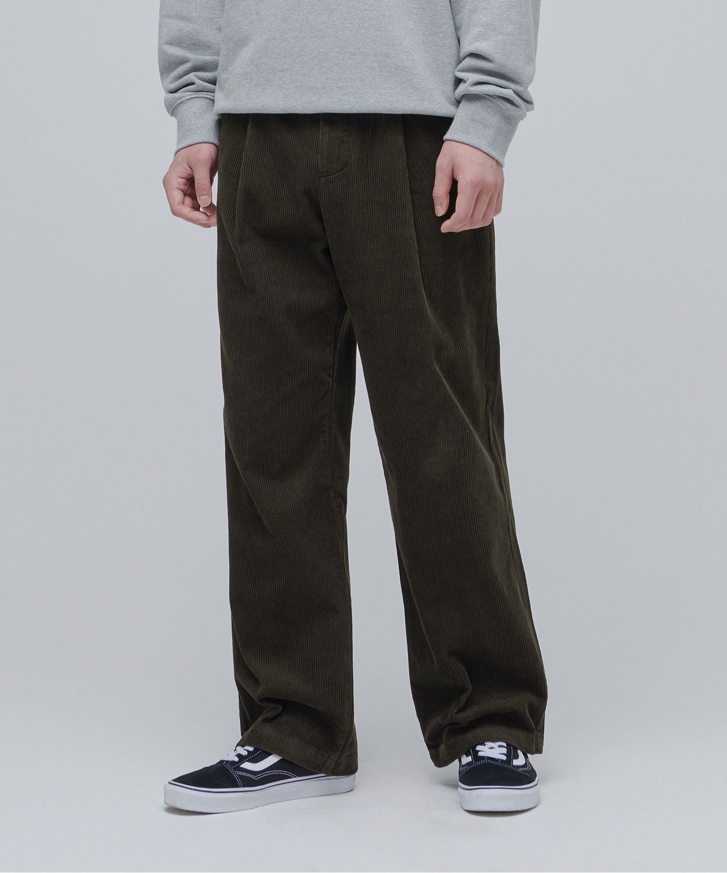MUSINSA STANDARD MEN'S_ワイドコーデュロイパンツ_5色 MUSINSA公式 | MUSINSA STANDARD WIDE CORDUROY PANTS [KHAKI]