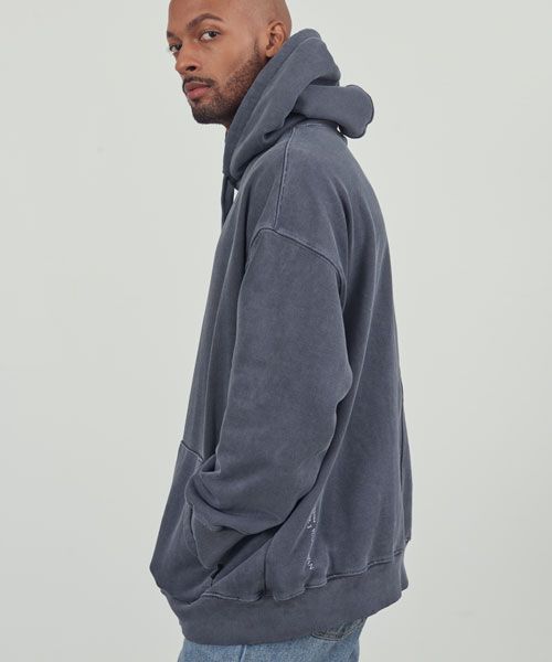 【U LAN】Lete pigment overfit hoodie Lete pigment overfit hoodie - ULAN | 60% - Asian Fashion