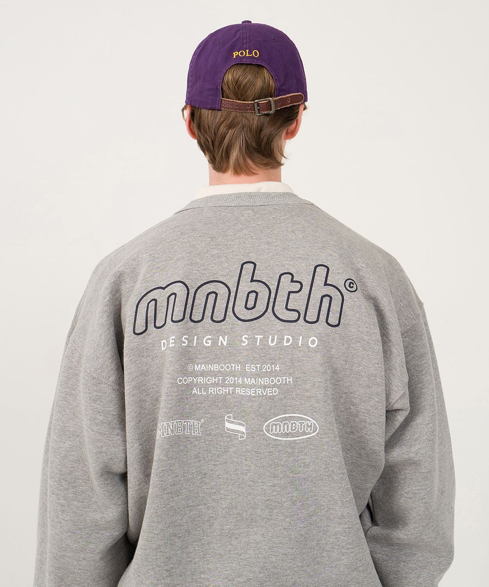 ★MAINBOOTH★MNBTH Fleece Sweatshirt(GRAY)★正規品/直送料込 MUSINSA | MAINBOOTH MNBTH Fleece Sweatshirt (GRAY)