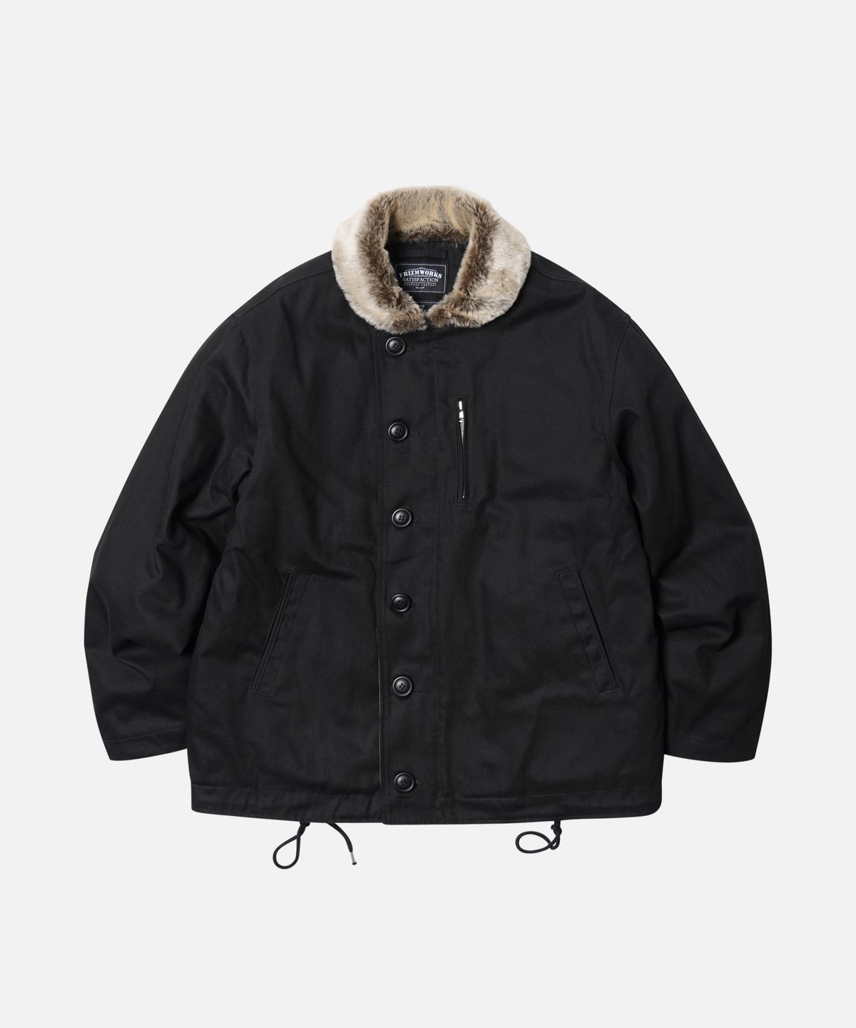 프리즘웍스(FRIZMWORKS) EDGAR N-1 DECK JACKET _ BLACK