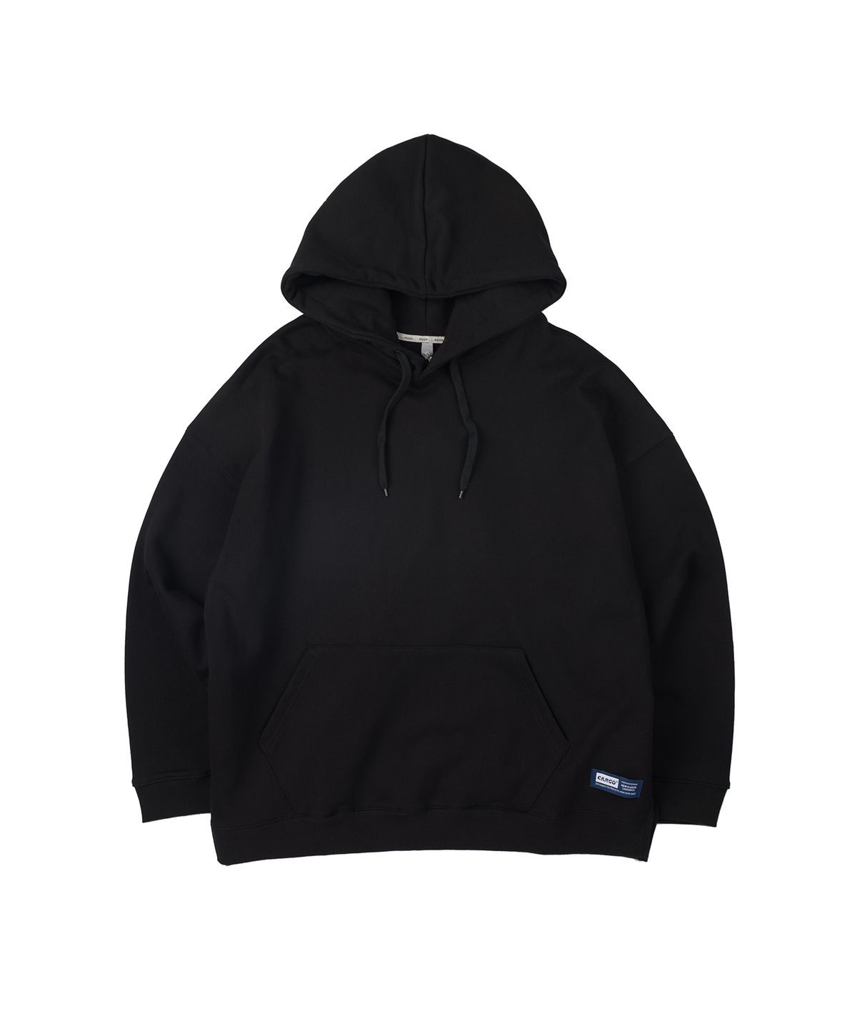 카고브로스(CARGOBROS) 라벨 로고 후드티 (블랙)