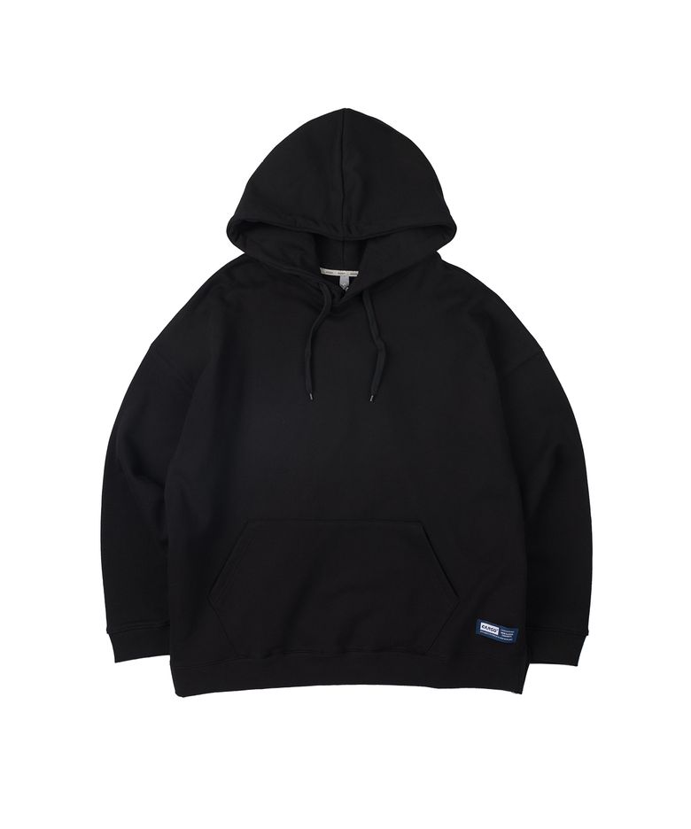 라벨 로고 후드티 (블랙)