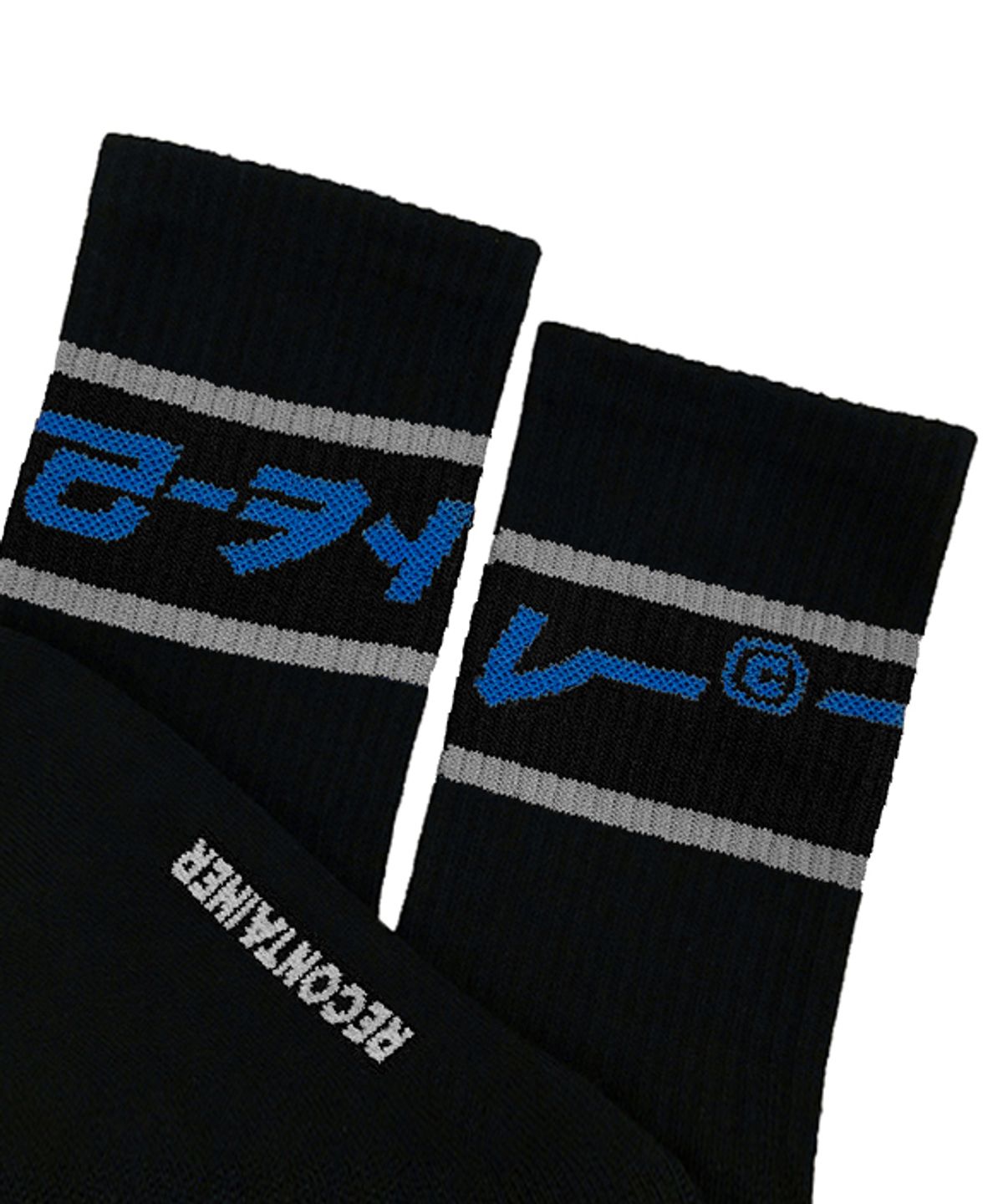 리플레이컨테이너(REPLAY CONTAINER) gray line socks (black)