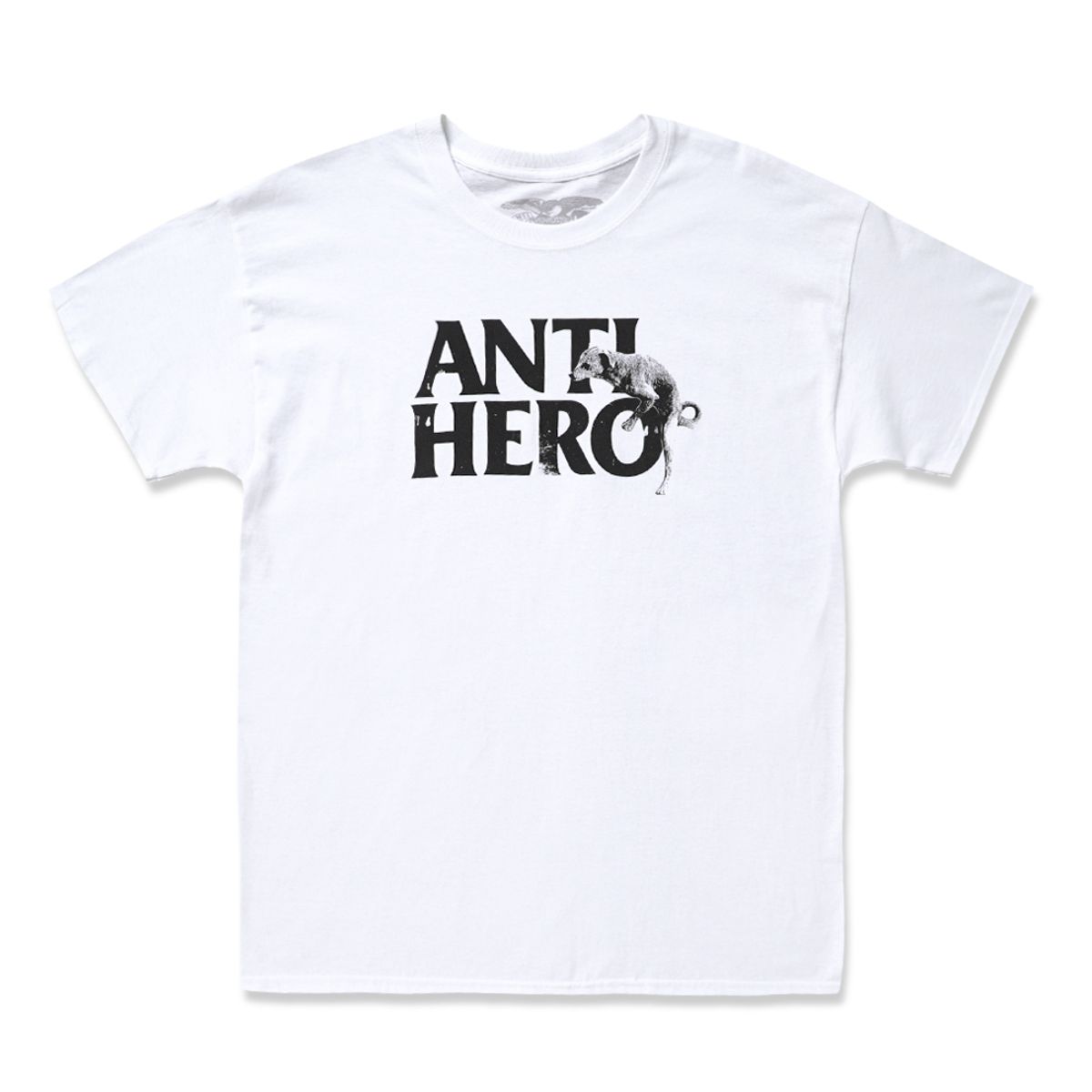 안티히어로(ANTI HERO) DOG HUMP S/S T-Shirt - WHITE / BLACK Print 51020273C