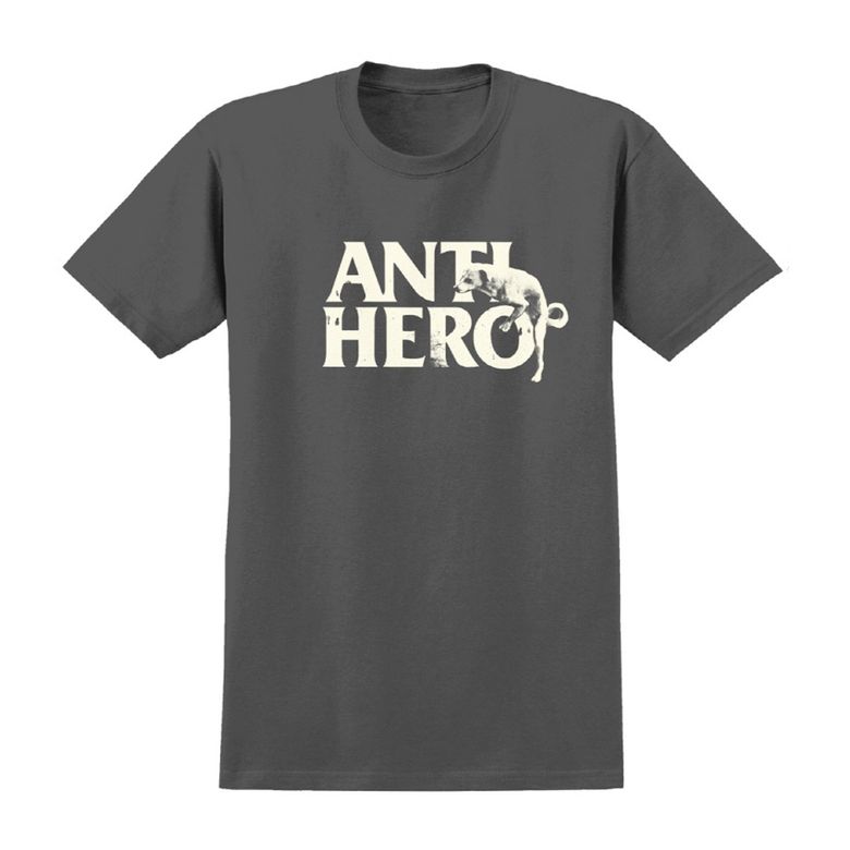 DOG HUMP S/S T-Shirt - CHARCOAL / DISCHARGE Print 51020273D