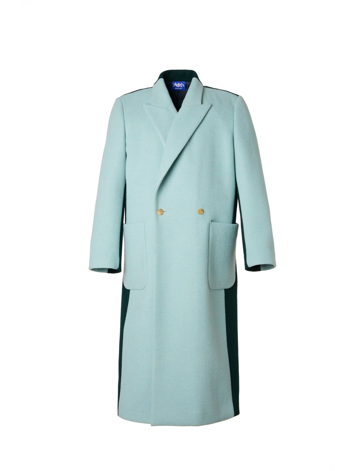 대중소(DAEJOONGSO) No5. Half & Half Coat ( Mint + Green ) 반반코트