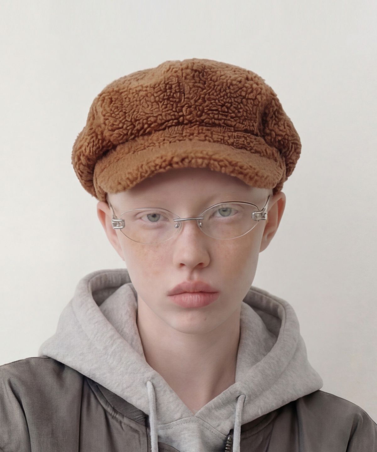 언더컨트롤 스튜디오(UNDERCONTROL STUDIO) 겨울 헌팅캡 CASTRO BERET / POODLE / CARAMEL