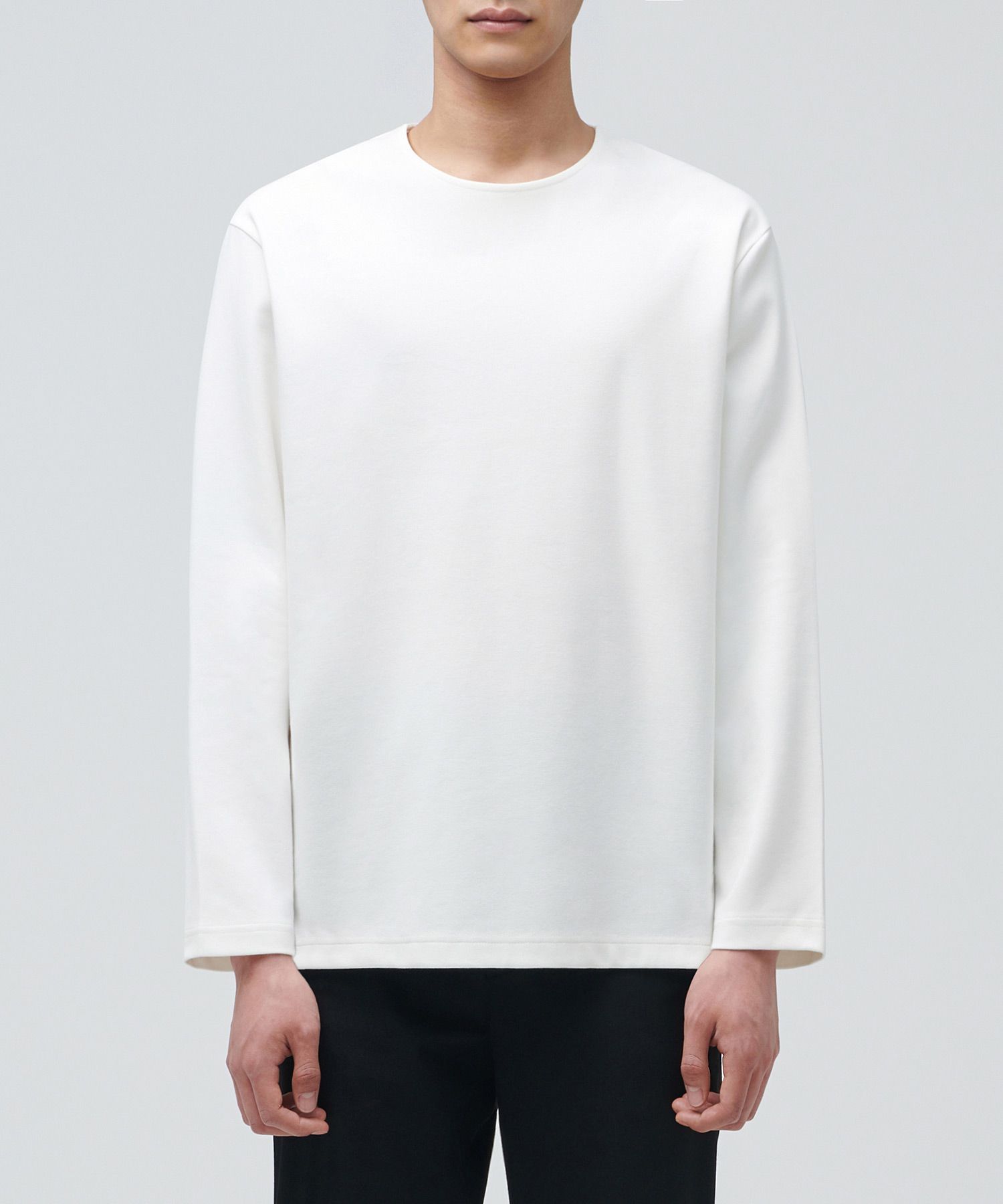 Tシャツ・カットソー *MUSINSA STANDARD* Ponte Crew Neck Long Sleeve T-Shirt Mediu MUSINSA | MUSINSA STANDARD Ponte Crew Neck Long Sleeve T