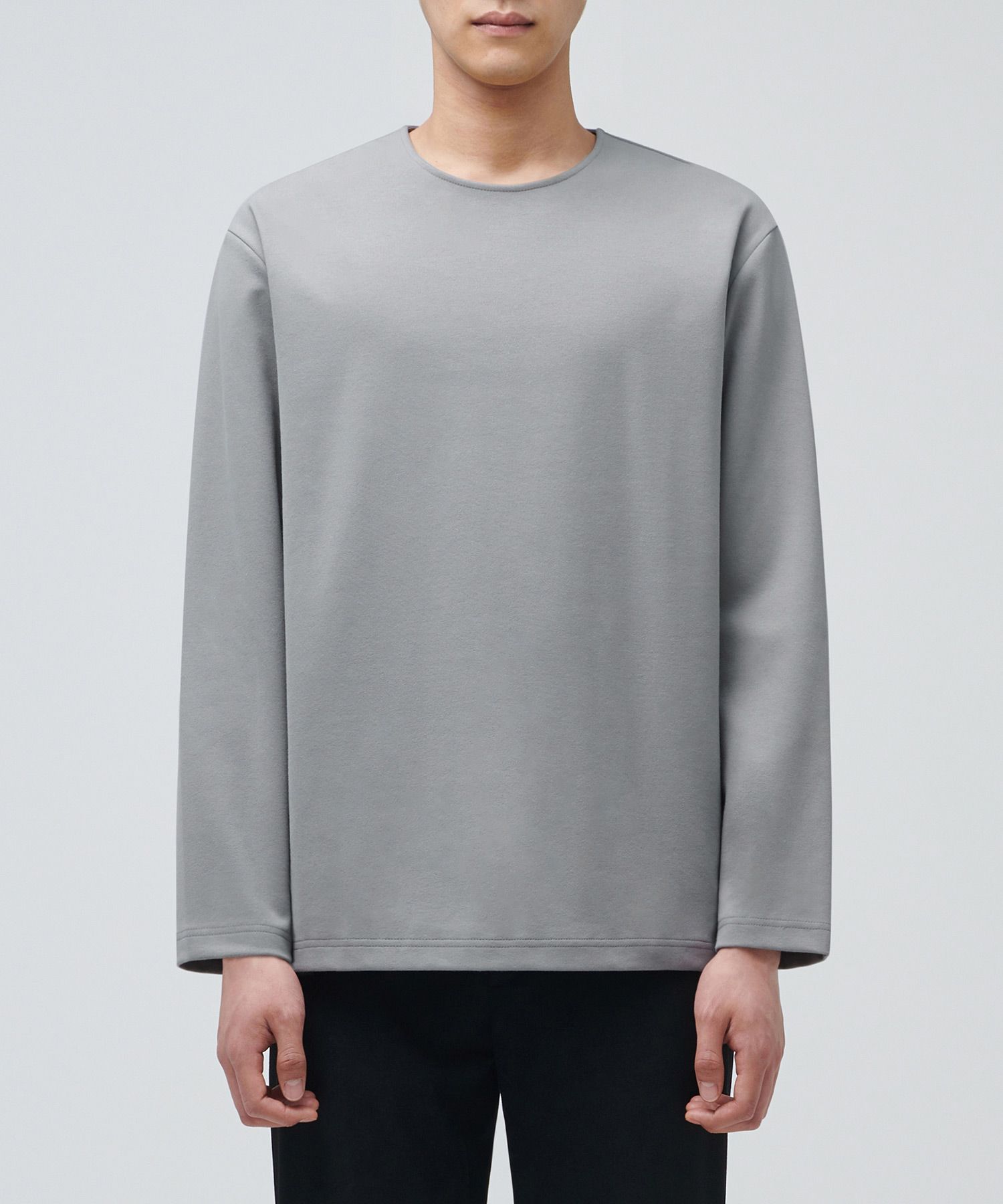 Tシャツ・カットソー *MUSINSA STANDARD* Ponte Crew Neck Long Sleeve T-Shirt Mediu MUSINSA | MUSINSA STANDARD Ponte Crew Neck Long Sleeve T