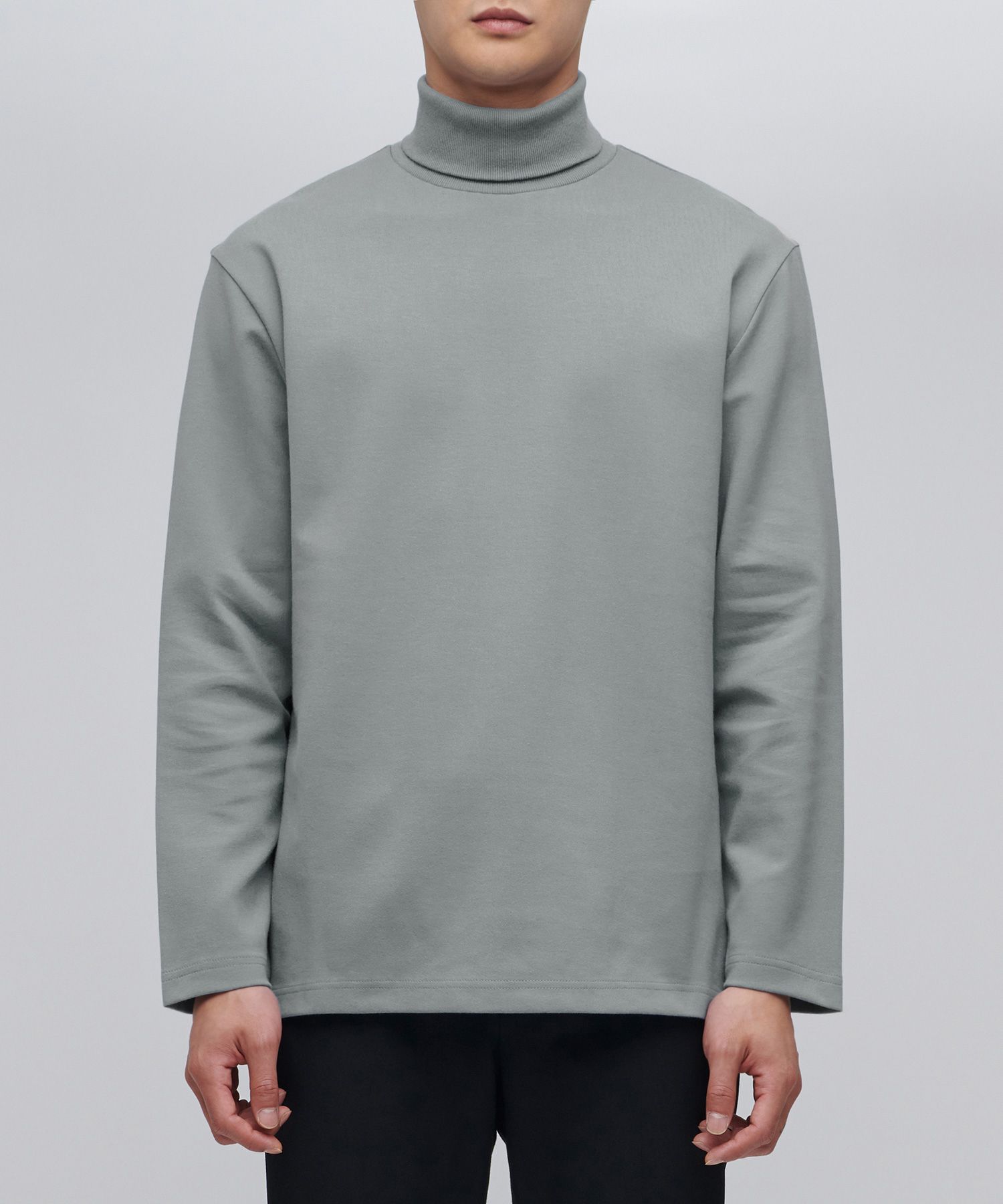 Tシャツ・カットソー *MUSINSA STANDARD* Ponte Turtleneck Long Sleeve T-Shirt Off MUSINSA | MUSINSA STANDARD Ponte Turtleneck Long Sleeve T