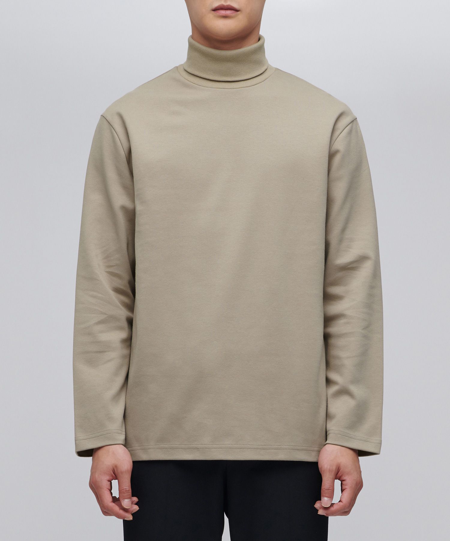 Tシャツ・カットソー *MUSINSA STANDARD* Ponte Turtleneck Long Sleeve T-Shirt Off MUSINSA | MUSINSA STANDARD Ponte Turtleneck Long Sleeve T