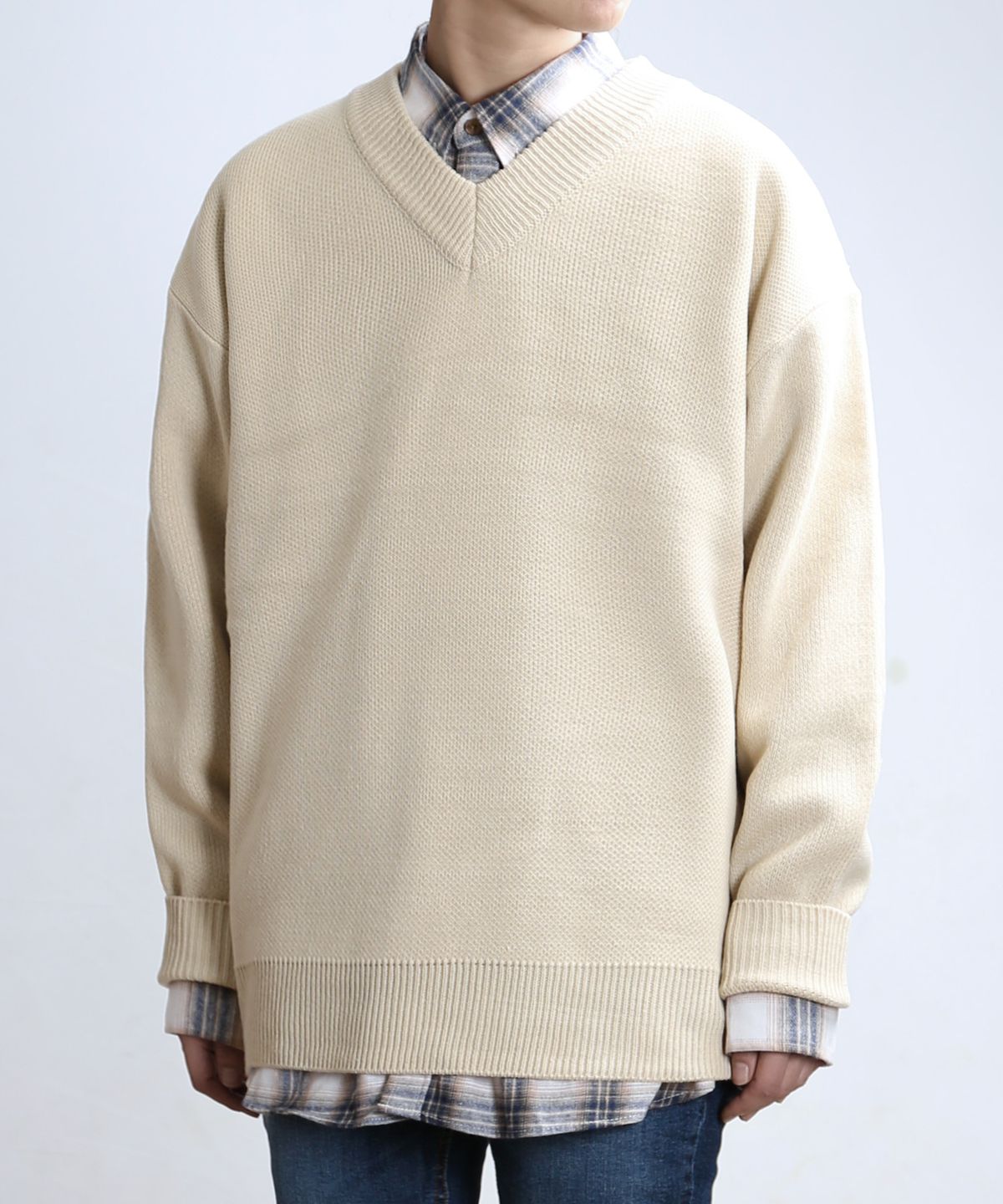 쟈니웨스트(JHONNY WEST) Layzy.Knit (Cream)