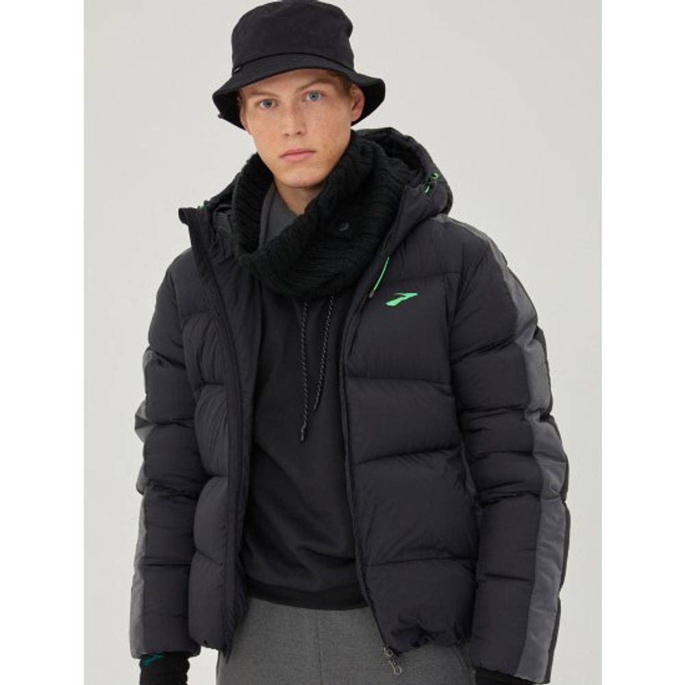 브룩스(BROOKS) [RECOVERY DOWN] 남성 소매 리플렉티브 다운 블랙 (BX9X38N115) - 사이즈 & 후기 | 무신사