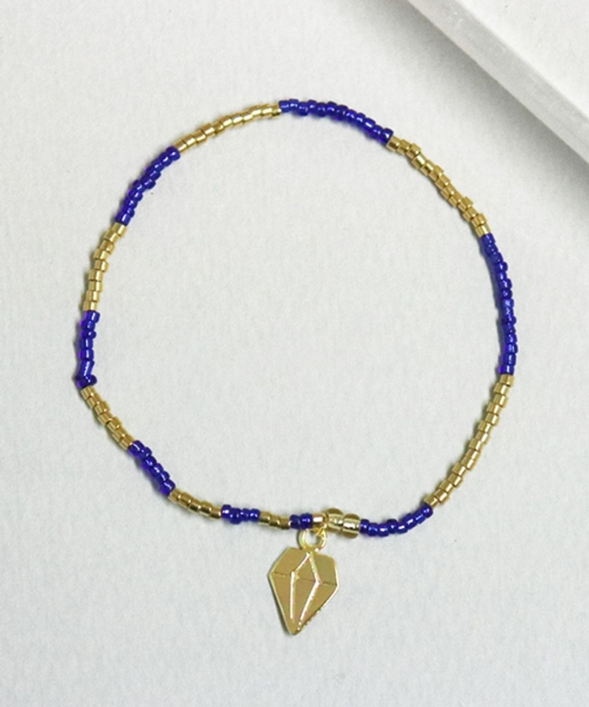 봉보(BONBEAU) Dia Motives 18k gold beads bracelet 다이아 18k 골드 비즈팔찌