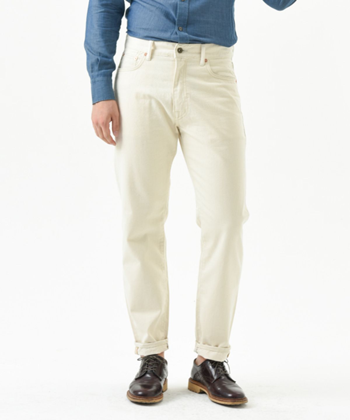 데님인디고마스터(DENIMINDIGOMASTER) S208KK 마스터 핏 에크루 데님