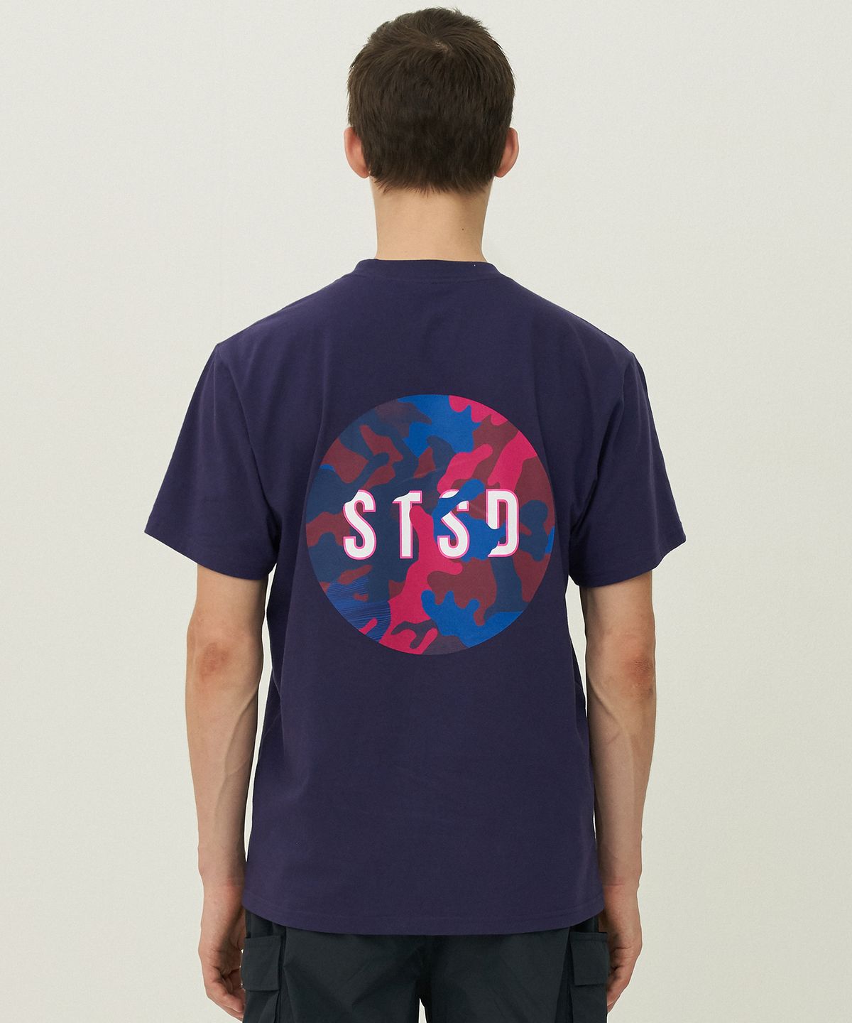스트리트 스탠다드(STREET STANDARD) CAMO GRAPHIC TEE-PURPLE