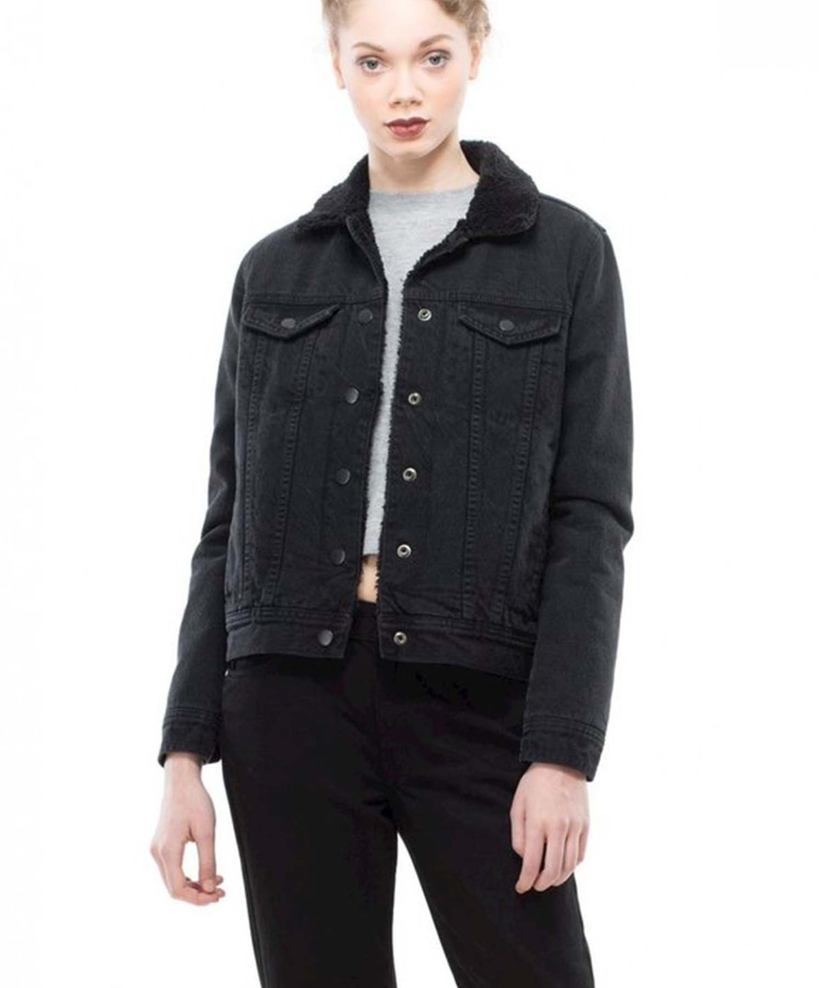 닥터데님(DR.DENIM) 일로나 자켓 - 블랙 빈티지 / 미디엄 빈티지
