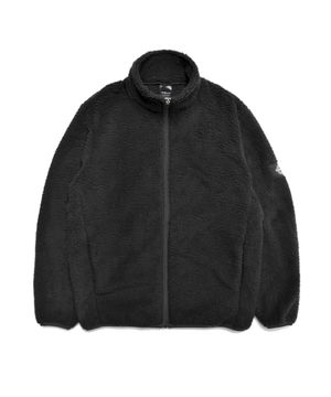 양털 플리스 풀 집업 블랙