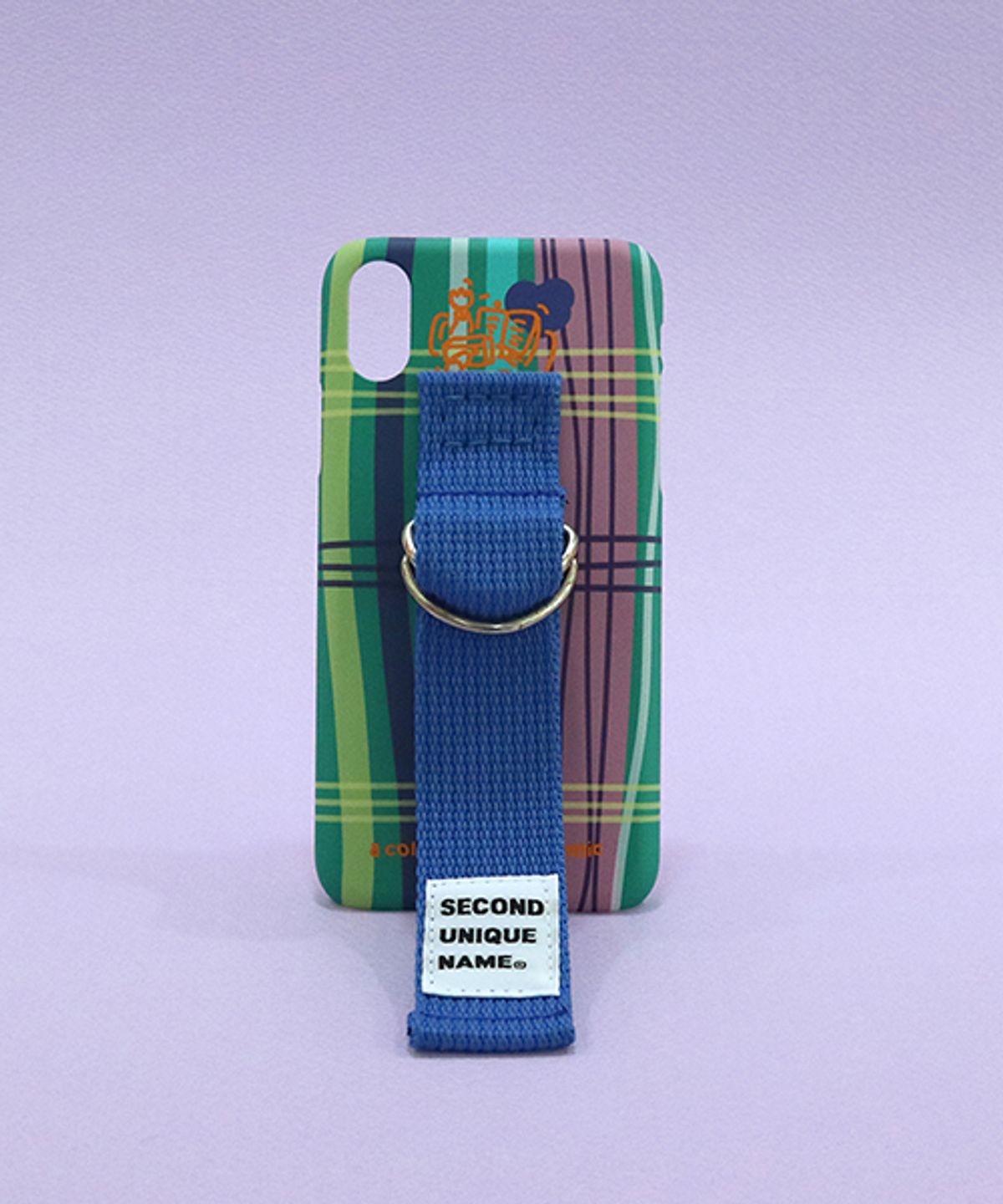 세컨드유니크네임(SECOND UNIQUE NAME) SUN CASE HOLLY GREEN RIVER BLUE (PATTERN)