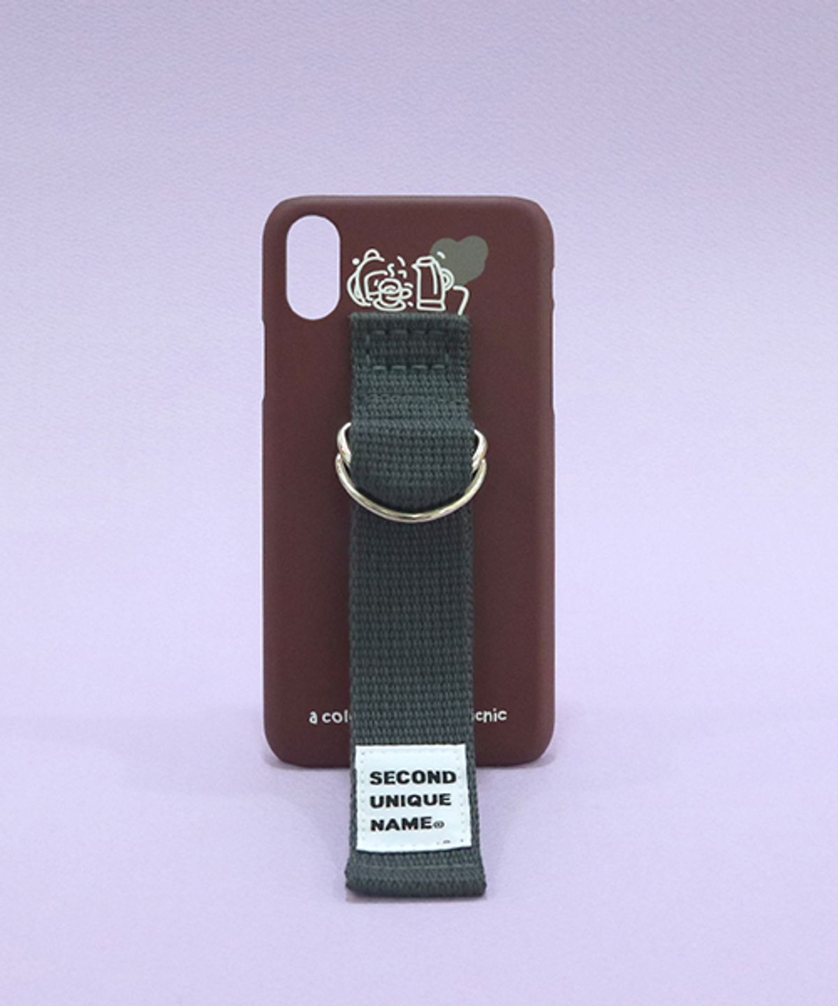 세컨드유니크네임(SECOND UNIQUE NAME) SUN CASE SMOKE BROWN DEEP GRAY (ILLUST)