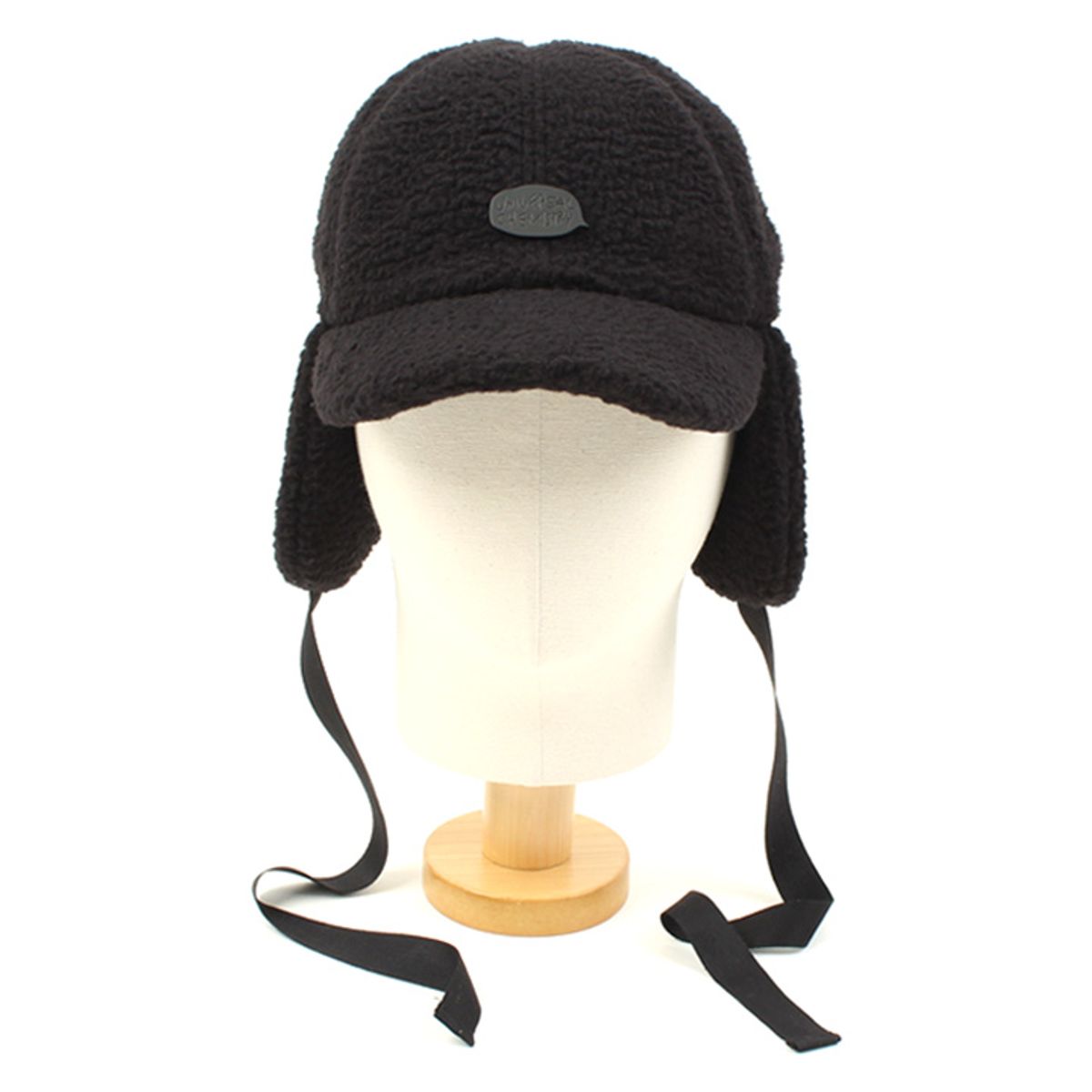 유니버셜 케미스트리(UNIVERSAL CHEMISTRY) BKMT Black Fleece Ear Flap Cap 플리스 귀달이모자