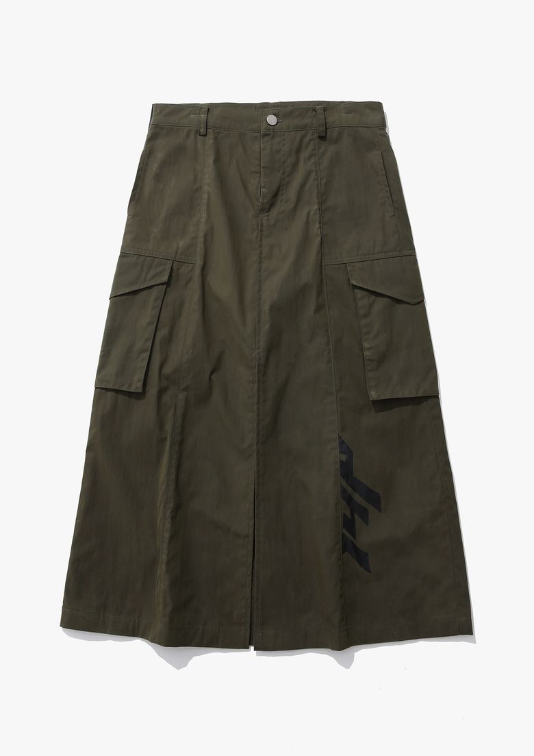 wax 148 long skirt khaki
