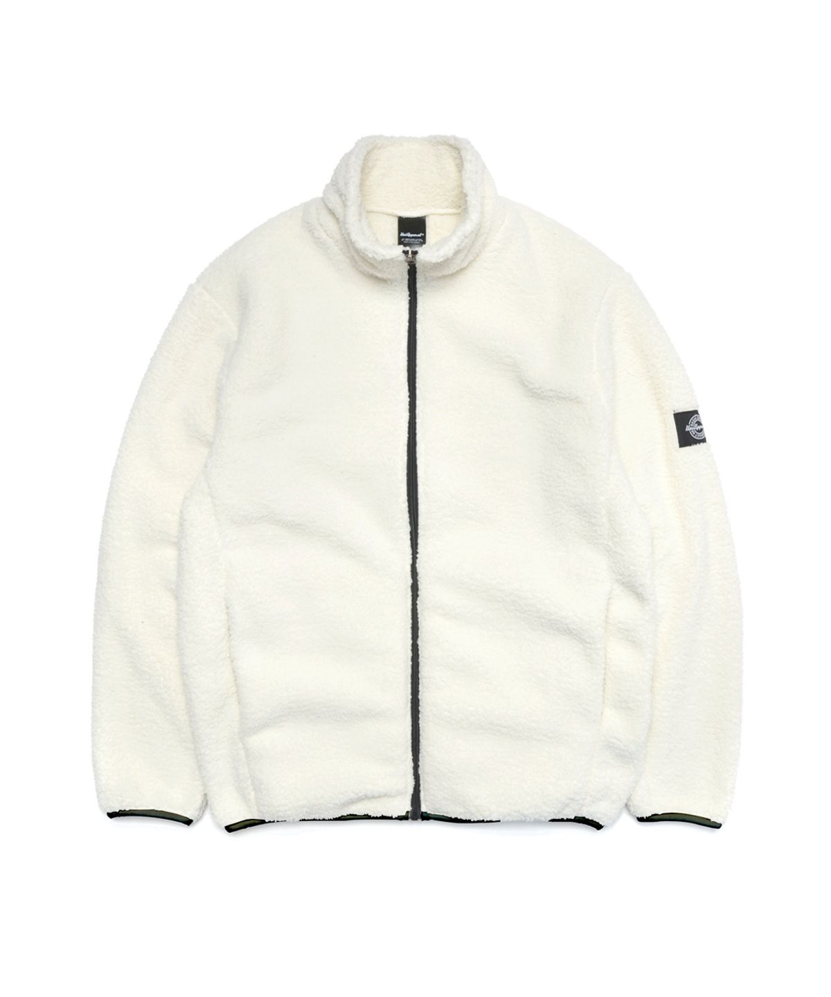 유니어패럴(UNI APPAREL) 양털 플리스 풀 집업 오프화이트