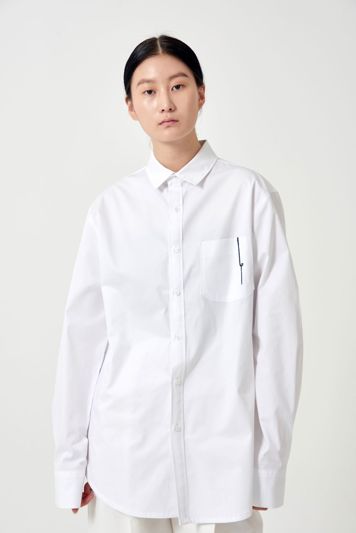 고목(KOMOK) [Project 2] Unisex line shirts (Black line)