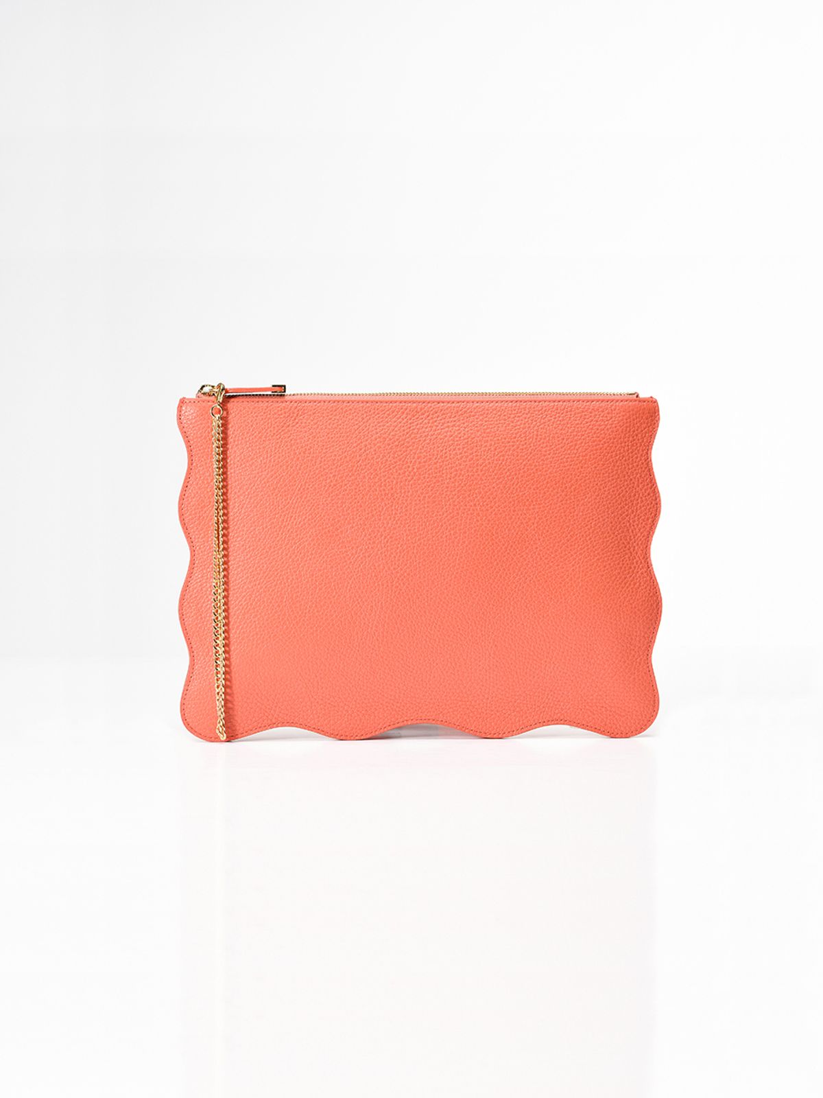 엘더블유엘(LWL) RUFFLE CLUTCH (러플 클러치) Coral
