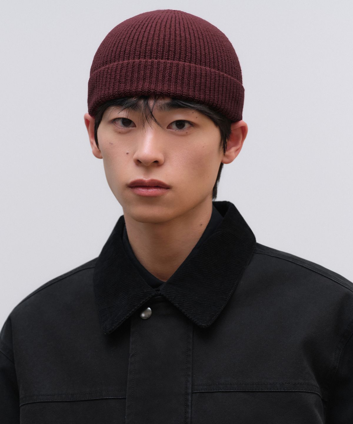 무신사 스탠다드(MUSINSA STANDARD) 니트 워치 캡 [버건디]