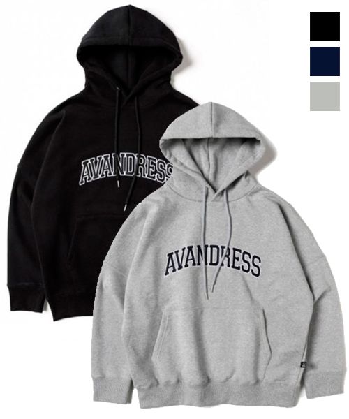 AVANDRESS★韓国★男女兼用★UNISEX OVERFIT APPLIQUE HOODIE MUSINSA | AVANDRESS UNISEX OVERFIT APPLIQUE HOODIE NAVY