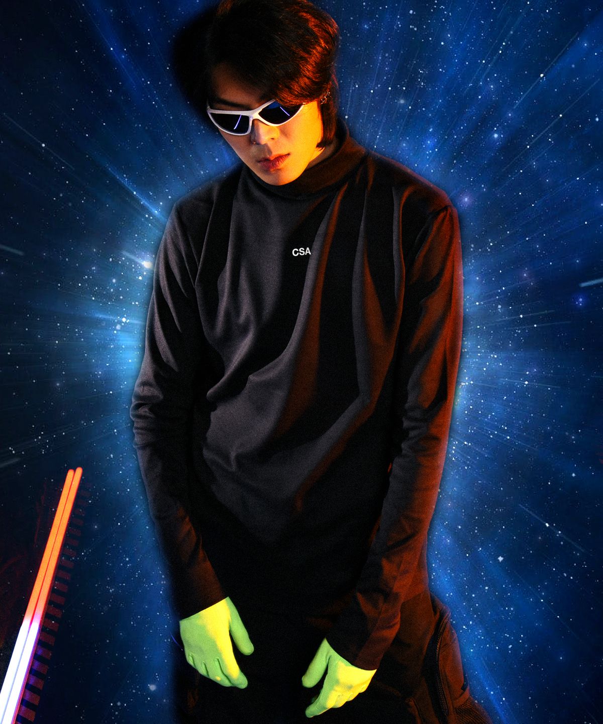 씨오엠이(COME) [UNISEX] Heat Technical Turtleneck (Black)