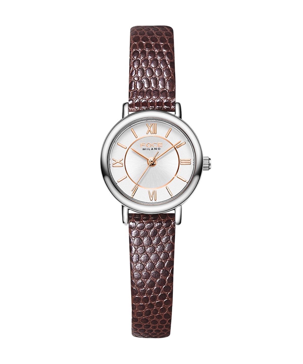 포체 레이디(FOCE LADY) 23mm 여성 가죽시계 FM1908L-WH
