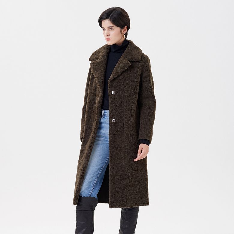 REVERSIBLE MUSTANG  LONG COAT KHAKI