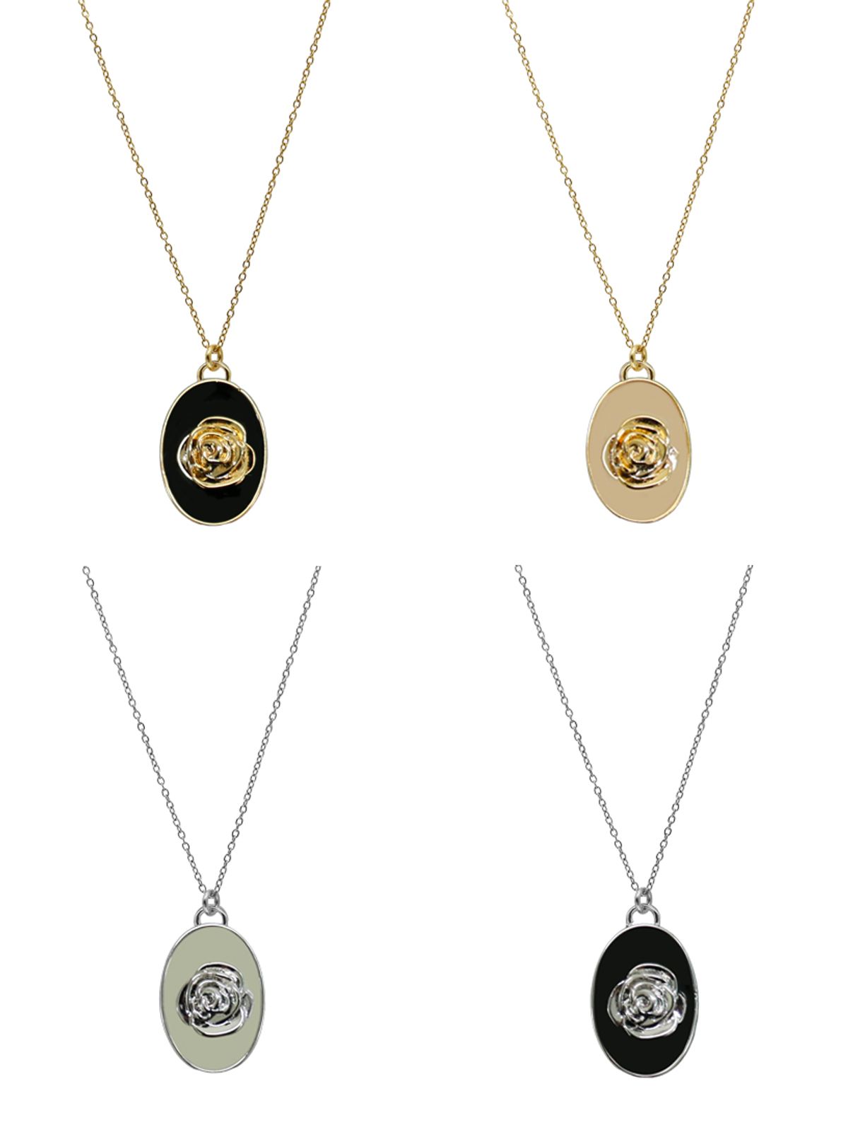 카인더베이비(KINDABABY) rose necklace [4 color]