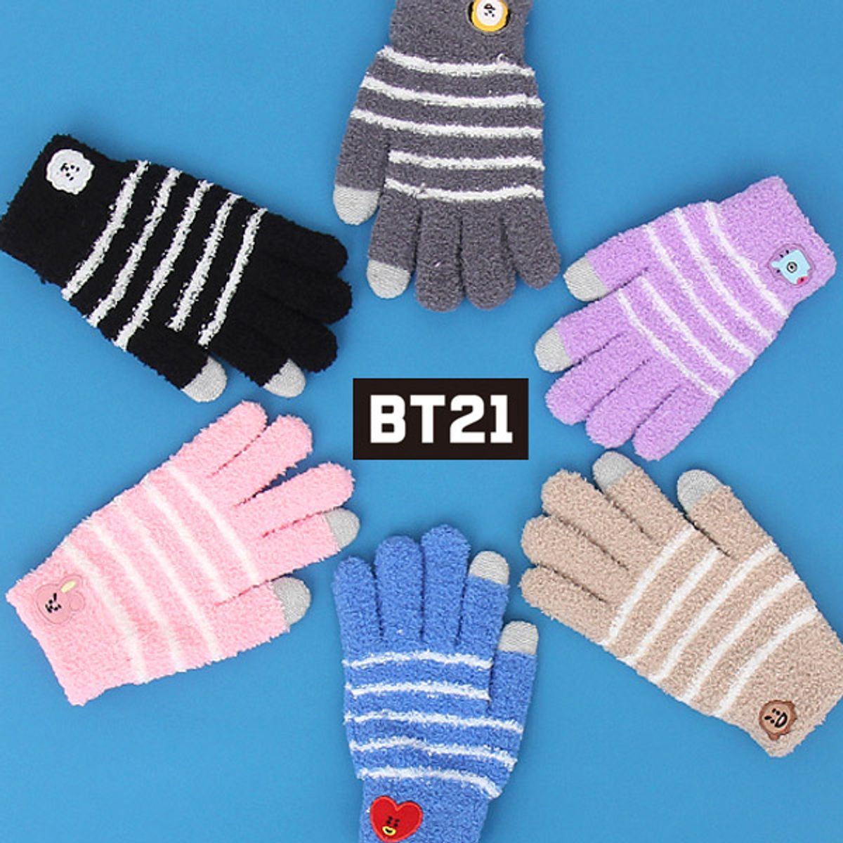 비티이십일(BT21) BT21 날개사장갑 [뽀송이-60001]