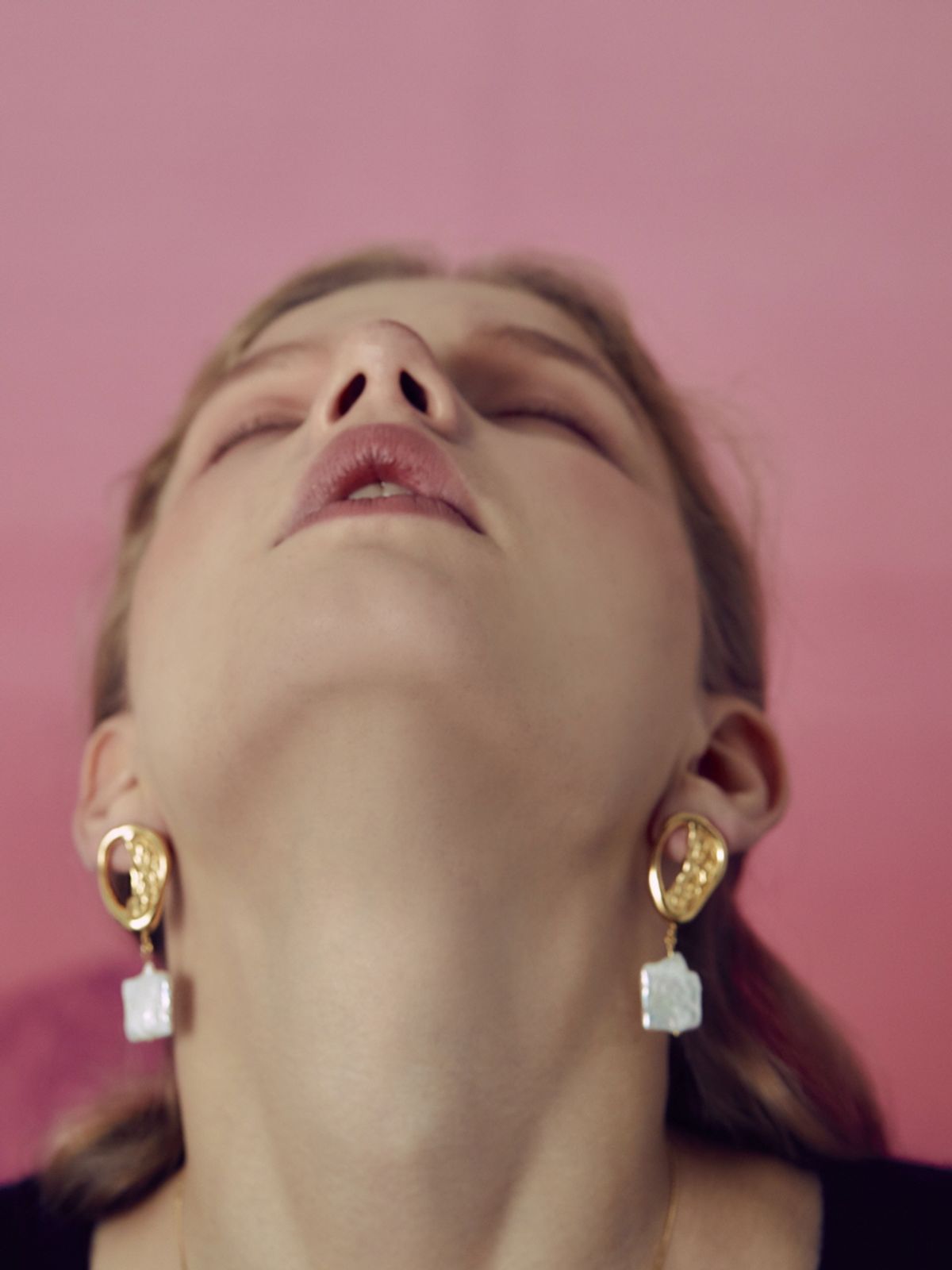 오를린(OHRLIN) Square pearl earring