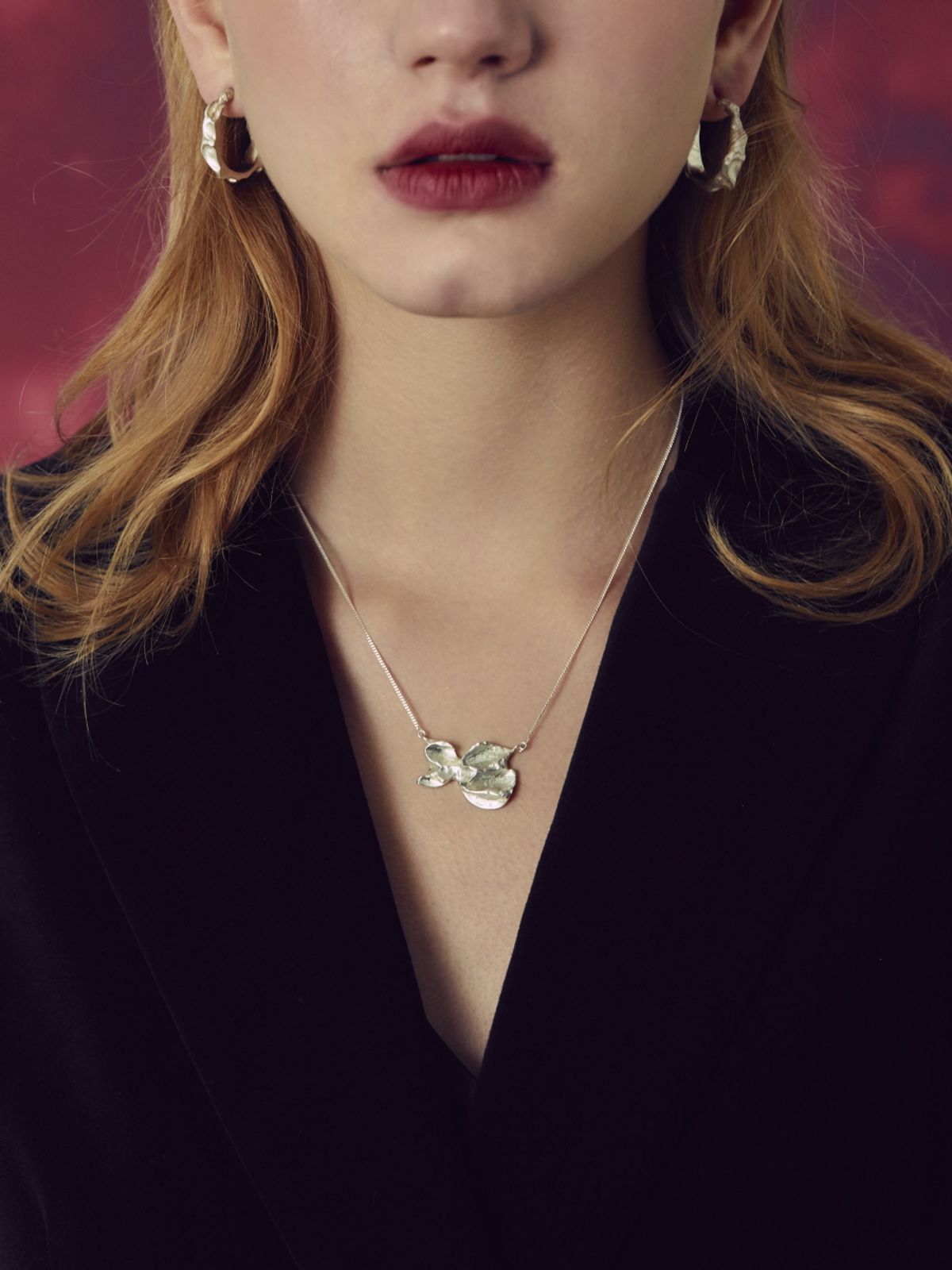 오를린(OHRLIN) Twin round necklace