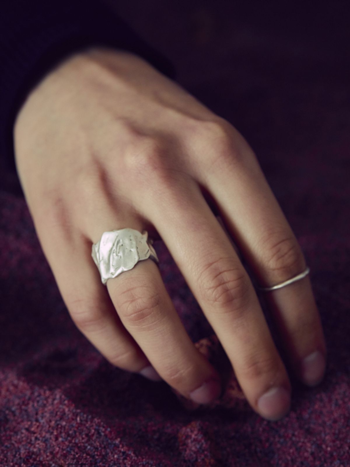 오를린(OHRLIN) Texture open ring