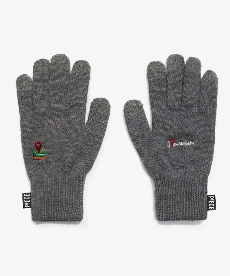 SOMEWHERE SMART GLOVES (GREY)