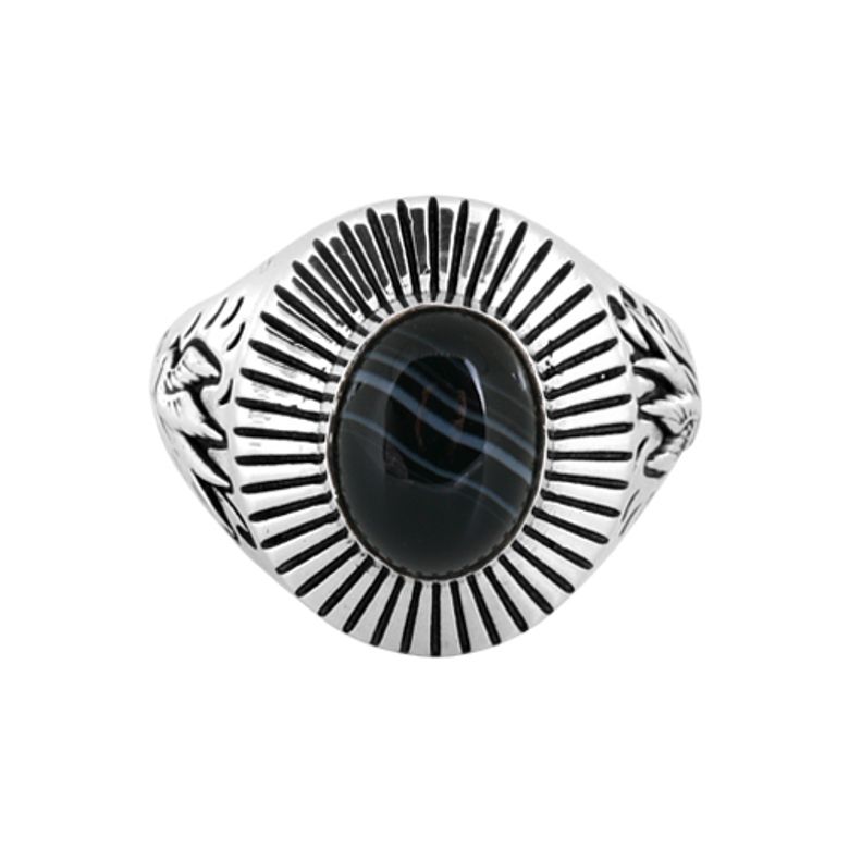 Swallow Egg ring - Black