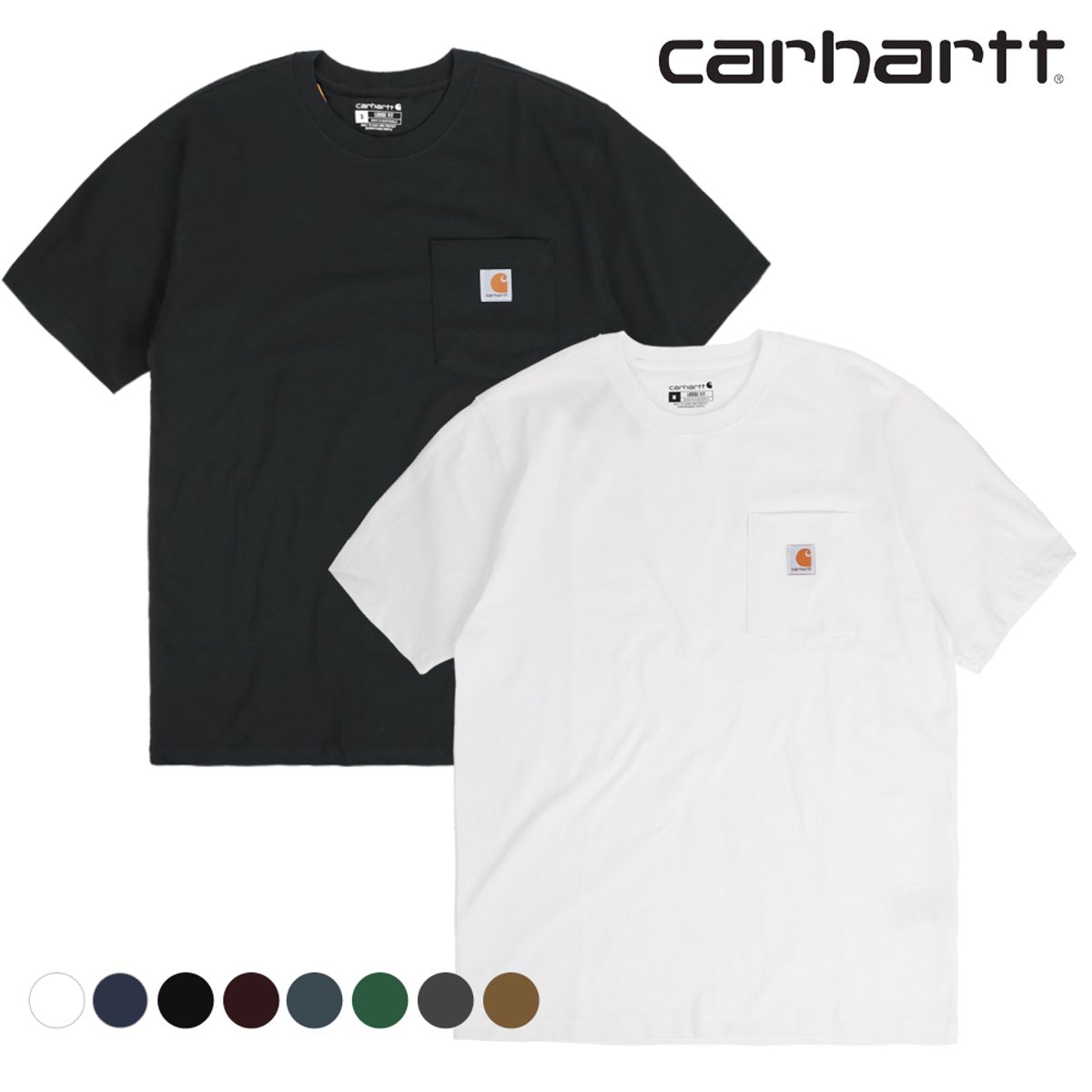 칼하트(CARHARTT) 포켓반팔티 K87 남여공용 기본티 반팔 모음