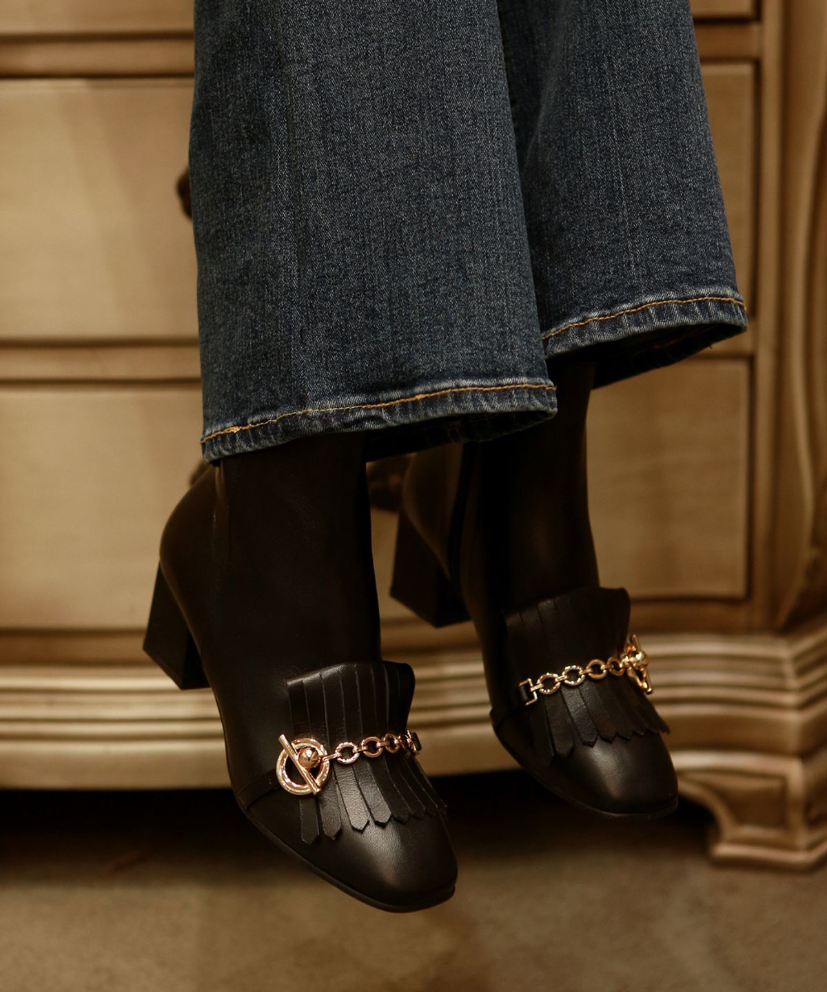 프리플라(FRI FLA) 19B613 black ankle