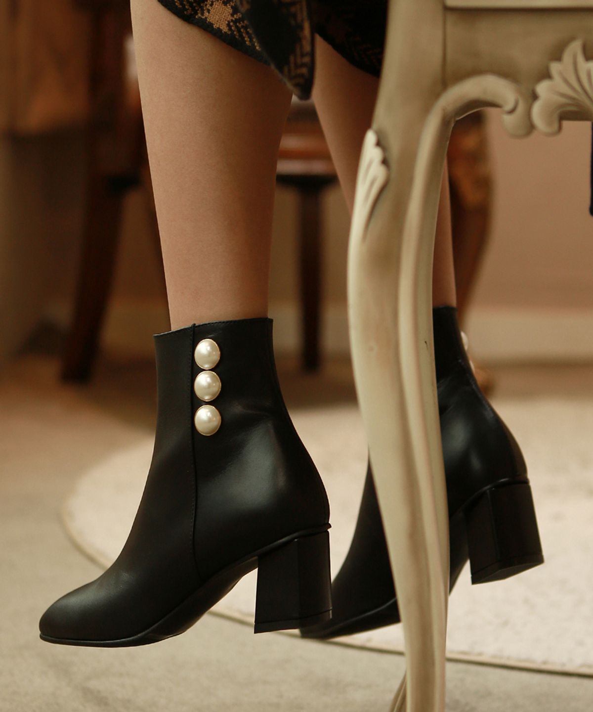 프리플라(FRI FLA) 19B612 black ankle