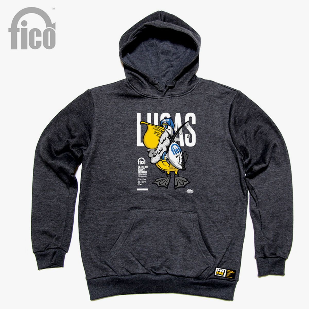 돌돌(DOLDOL) FICO-HOODY-13 익스트림 낚시 브랜드 피코 캐릭터 그래픽 그래피티 디자인 후드티 후디